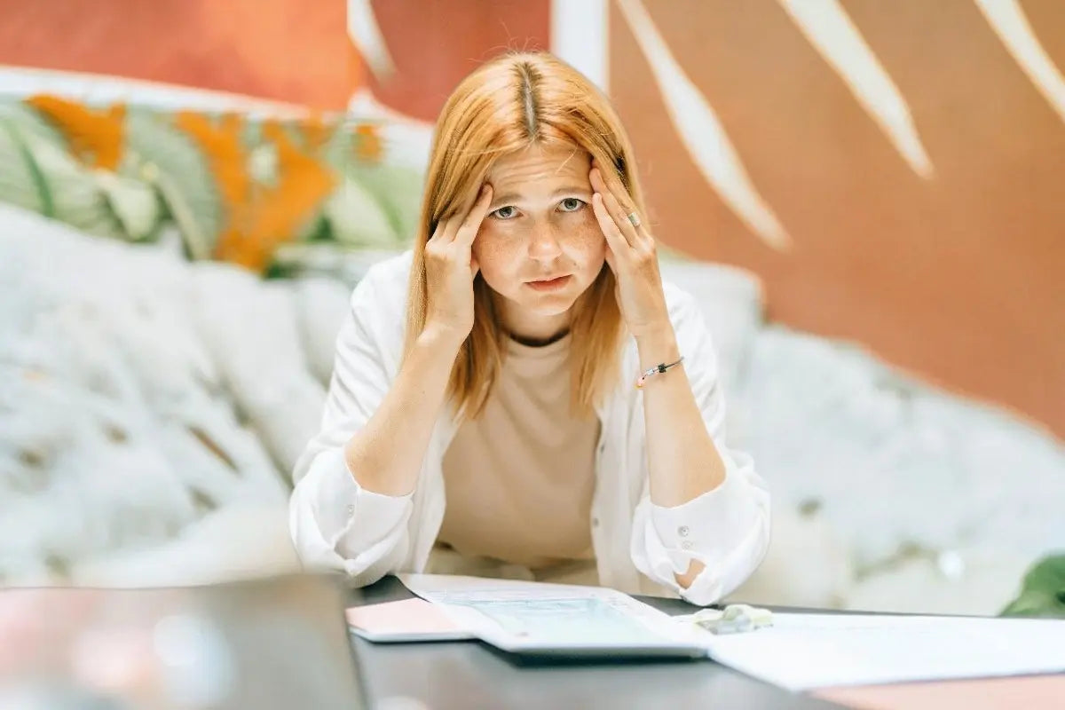 Women having a headache
