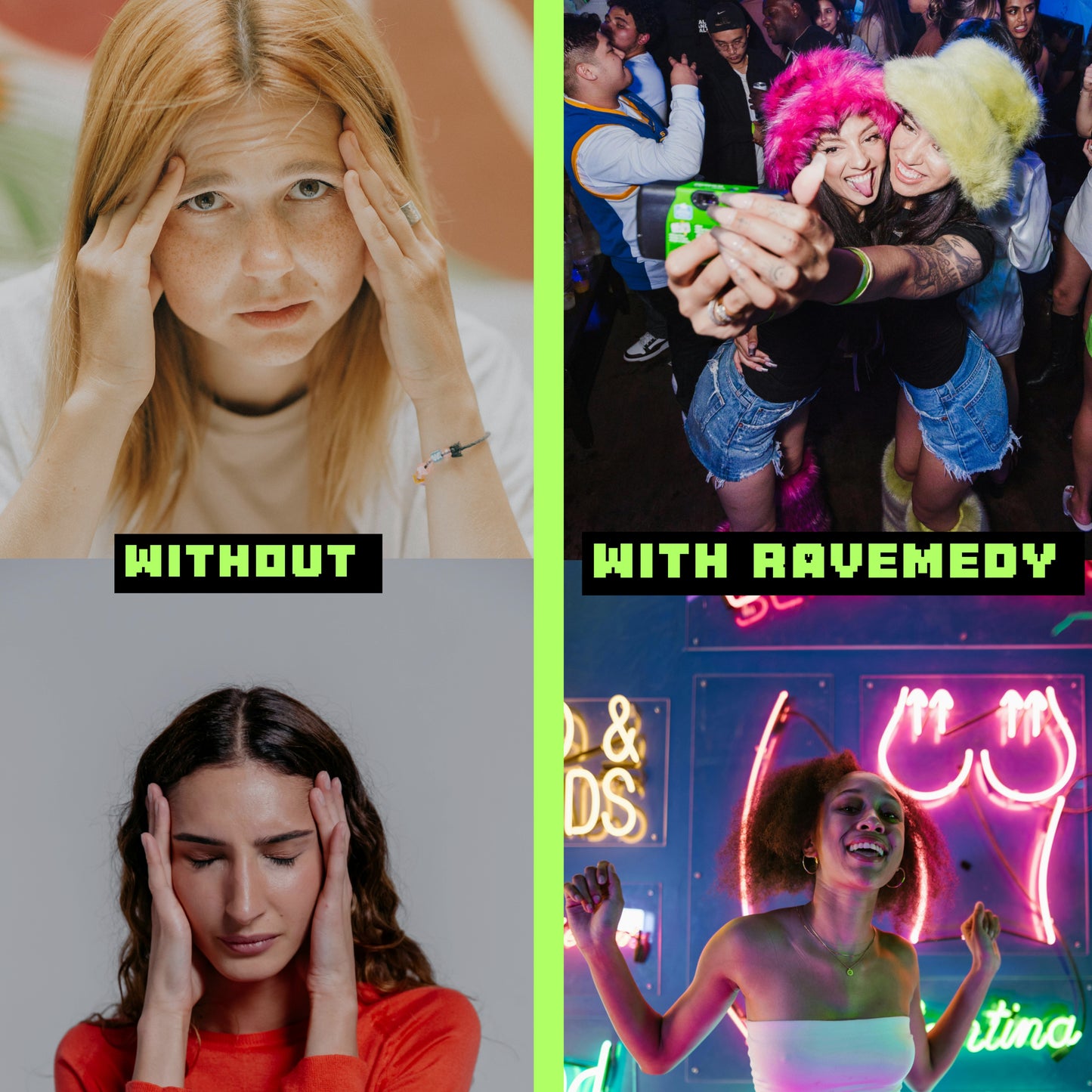 Ravemedy – 5HTP-Free Rave Vitamins for Festival Recovery | 60 Vegan Capsules